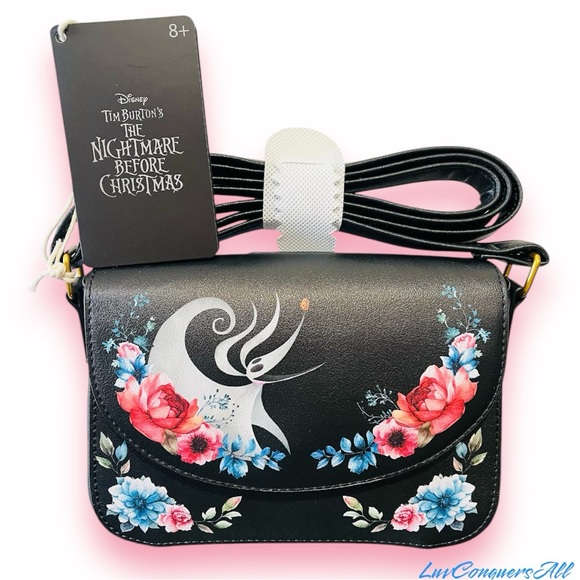 Loungefly The Nightmare Before Christmas Zero Floral Mini Crossbody Bag - Picture 1 of 8